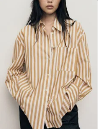 Mango Women's Stripe Shirt