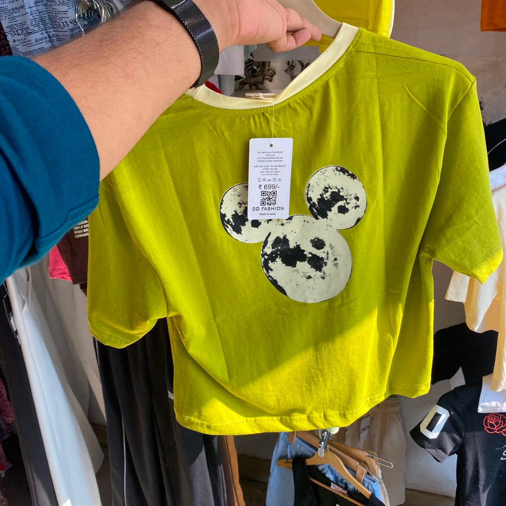 Moon Child Lemon Women's Baby Tee (Fits XS, S & M)