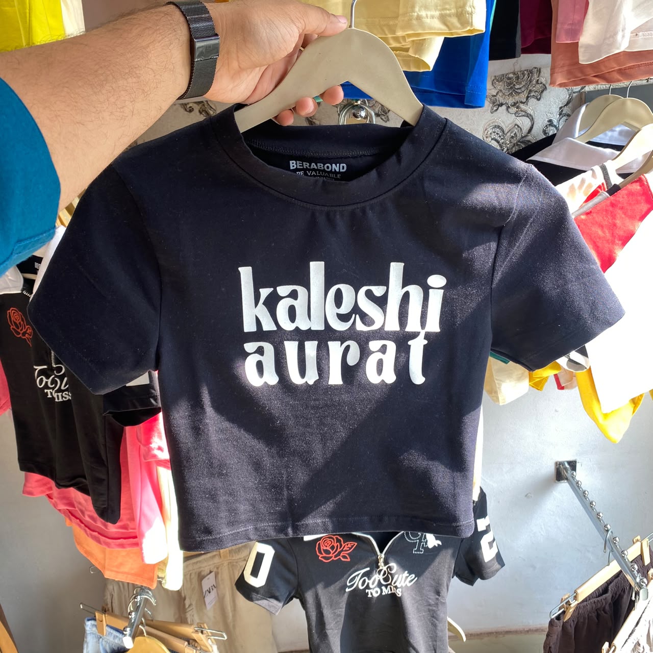 Kaleshi Aurat Women's Baby Tee (Fits XS, S & M)