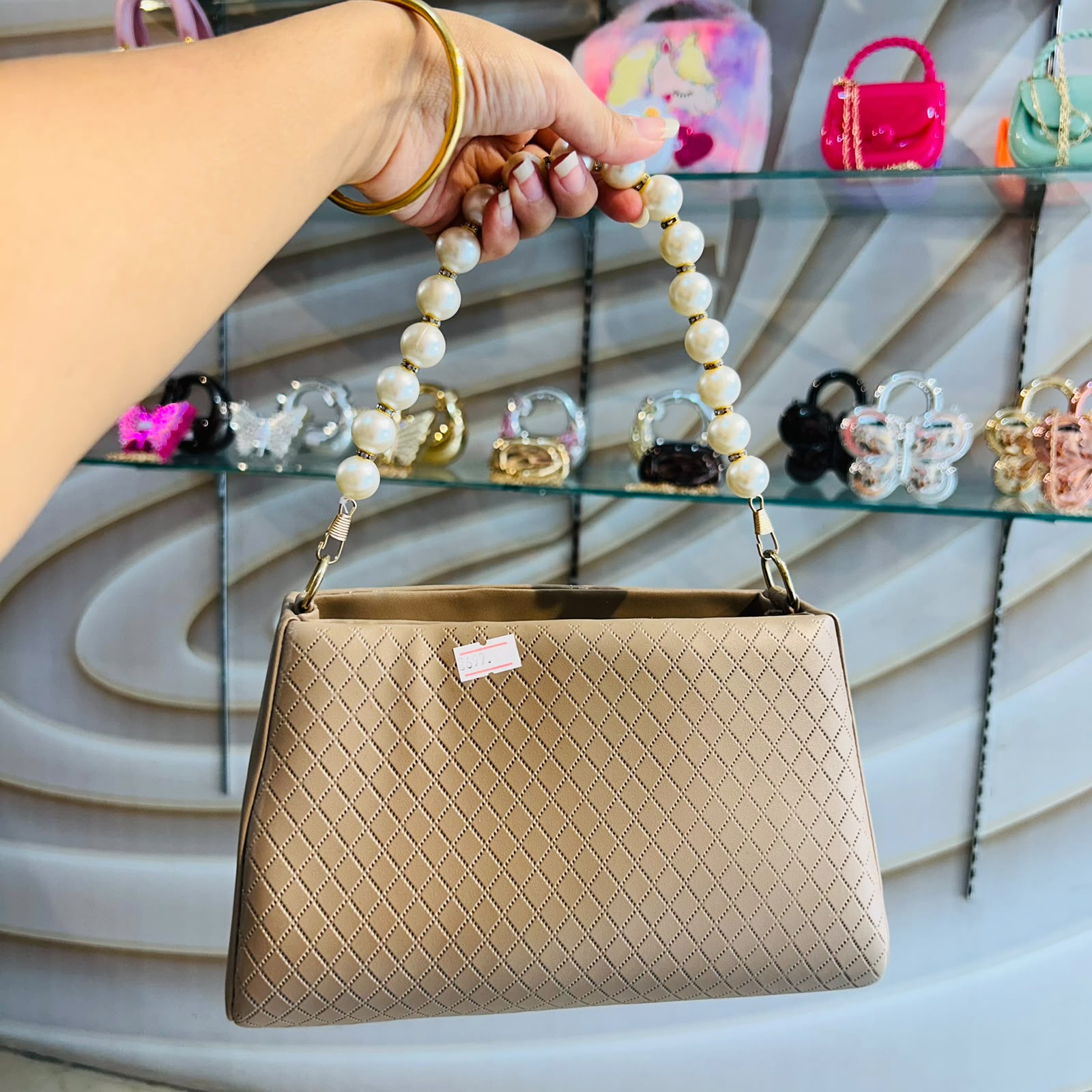 Cream Women's Sling Bag