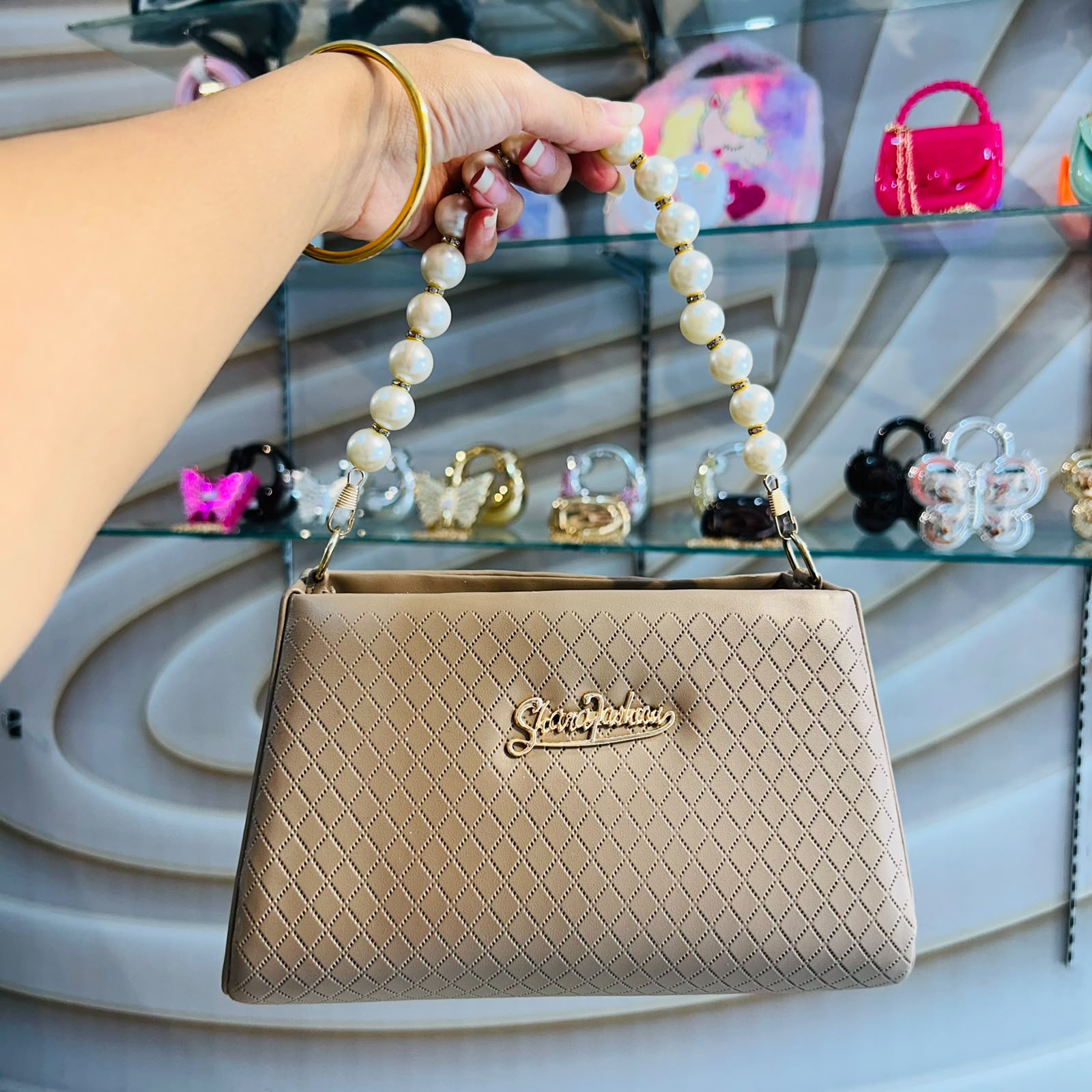 Cream Women's Sling Bag