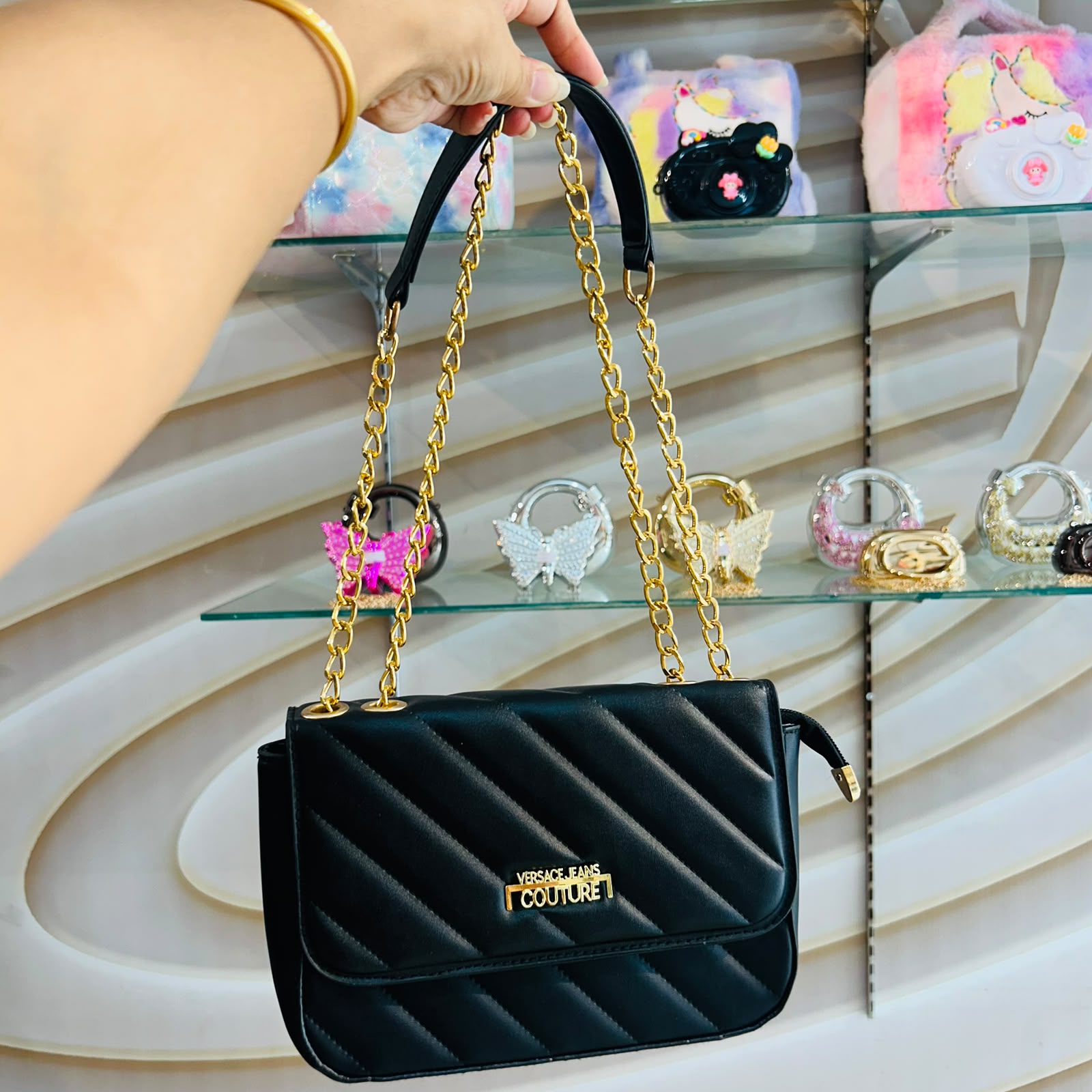 Versace Black Women's Sling Bag