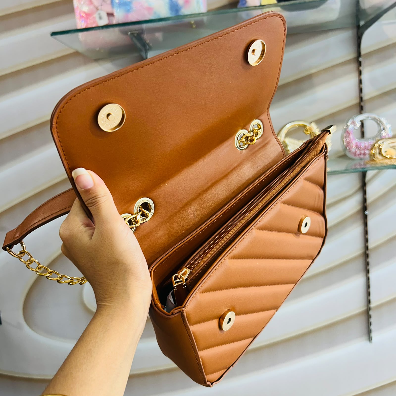Versace Brown Women's Sling Bag