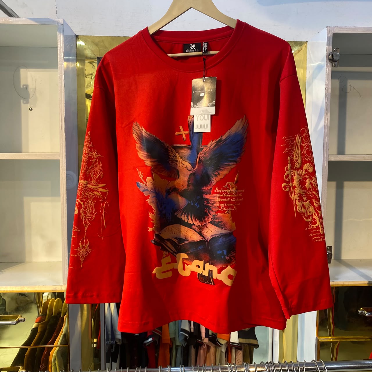 Eagle Red Boxy Fit Tshirt (M Size)