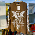 Angel Dark Brown Boxy Fit Tshirt (L Size)