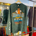 Harley Acid Wash Green Boxy Fit Tshirt (L Size)