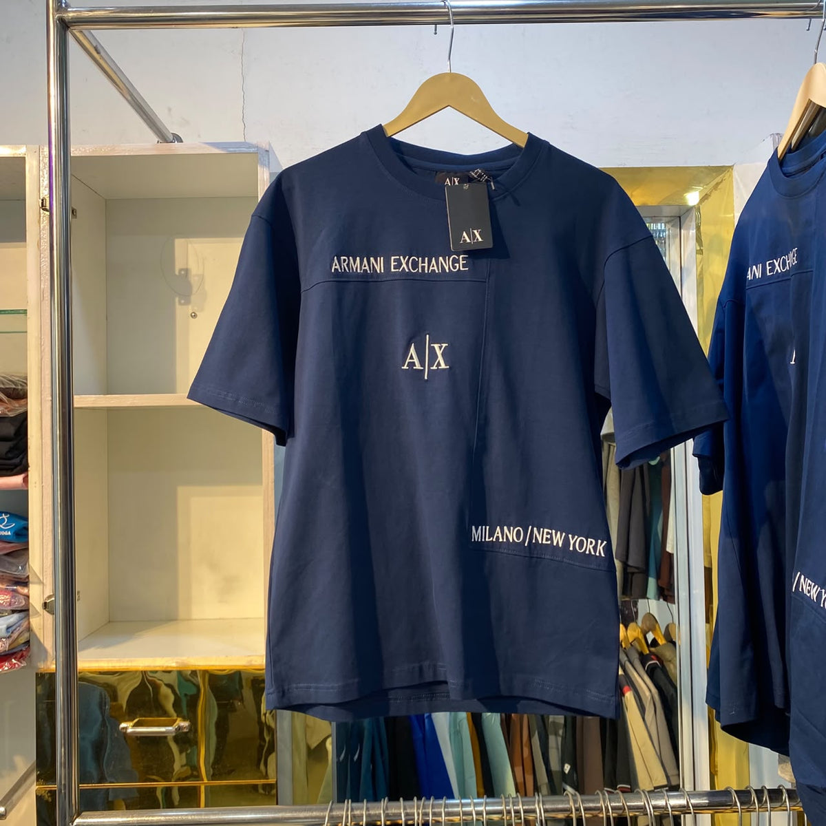Navy Unisex Tee Heavy GSM