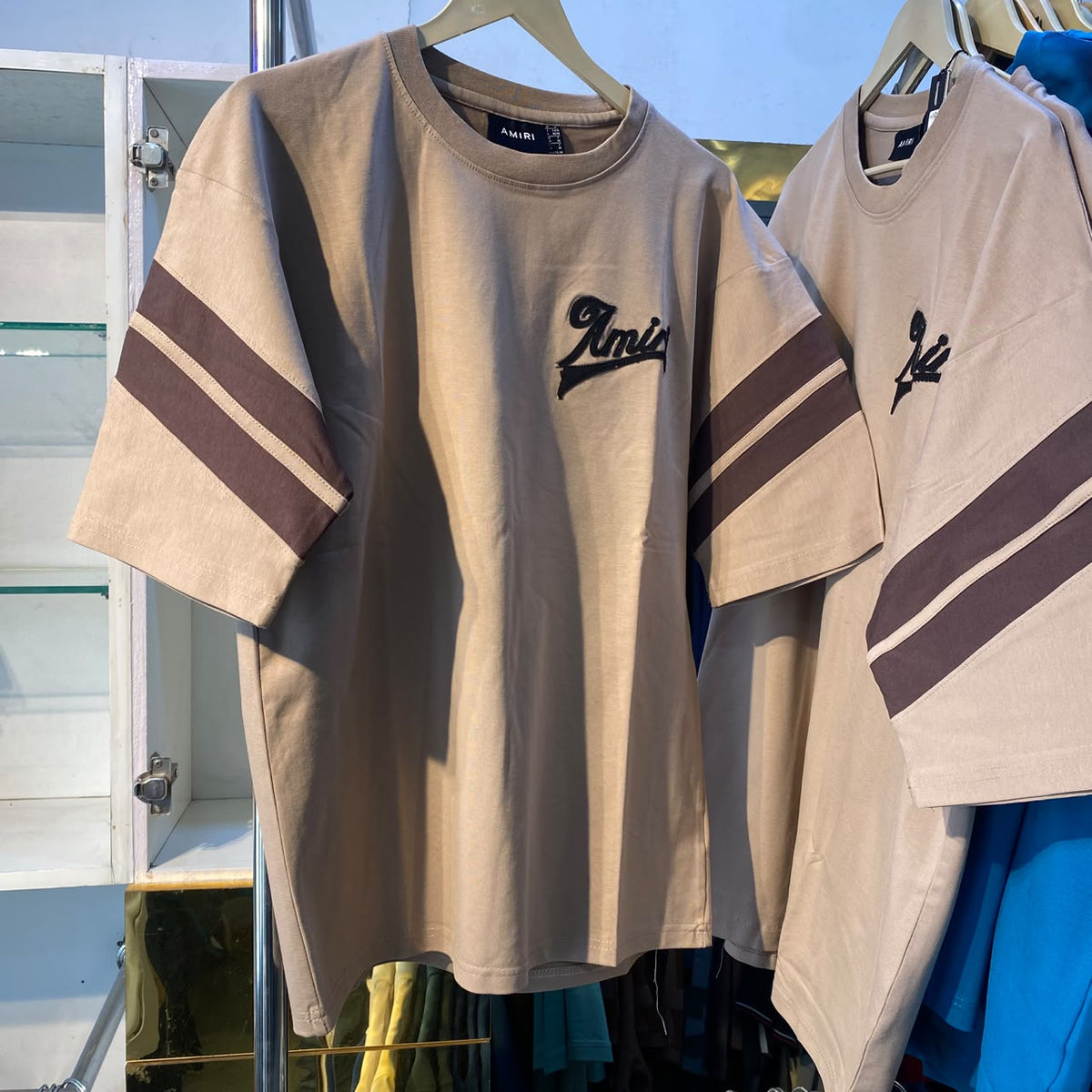 Brown Emb Unisex Tee Heavy GSM