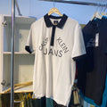 White Black Collar/Polo Tee