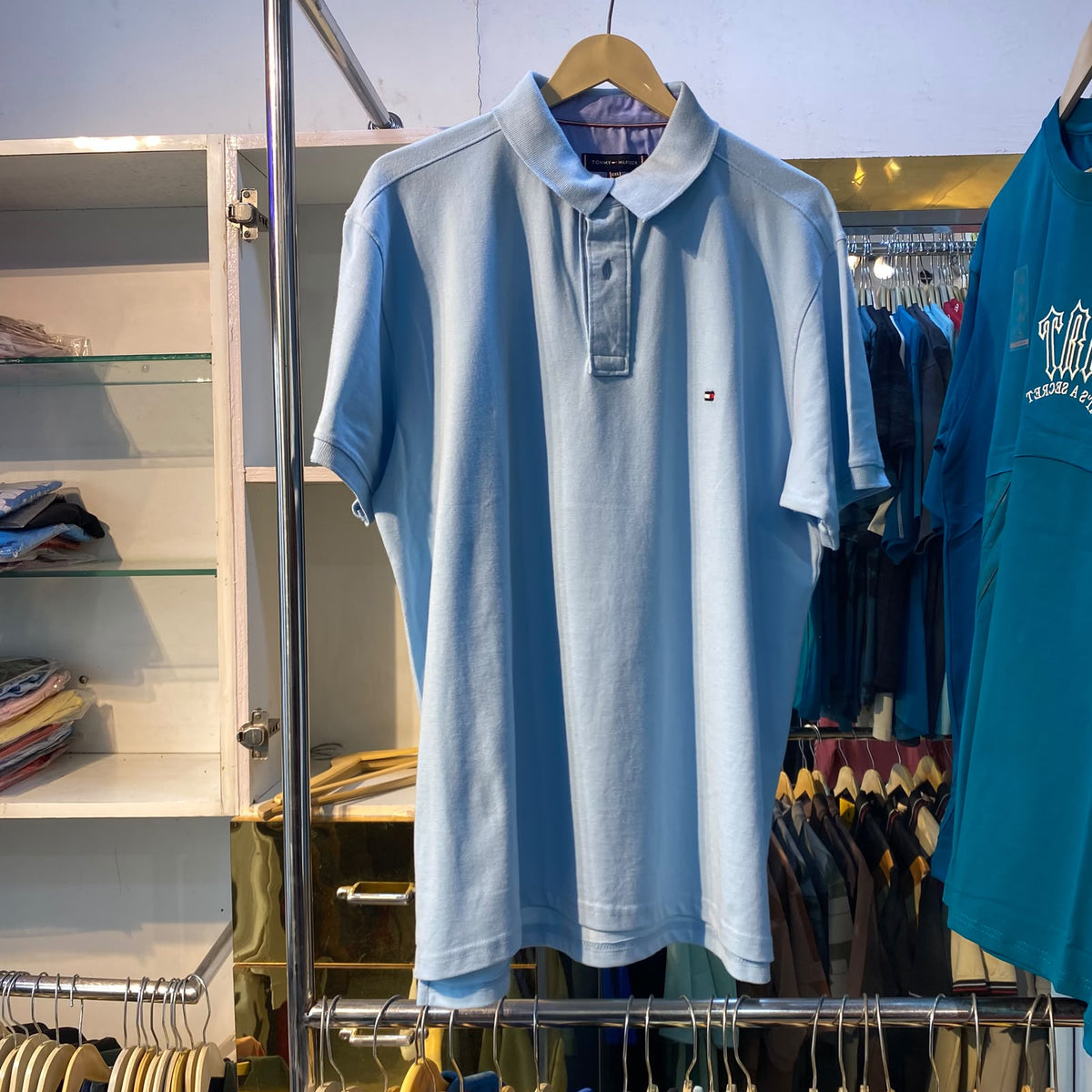 Sky Blue Collar/Polo Tee