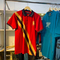 Red Stripe Collar/Polo Tee
