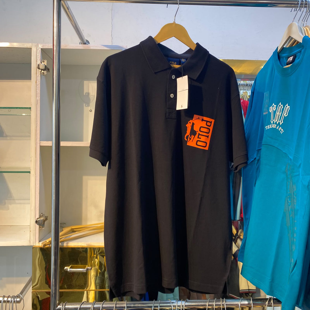 Black Collar/Polo Tee