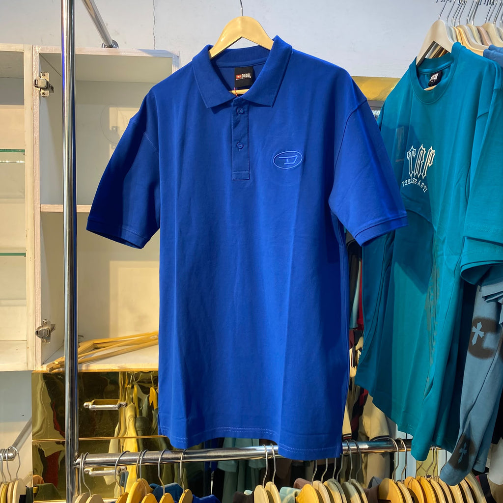 D Royal Blue Collar/Polo Tee