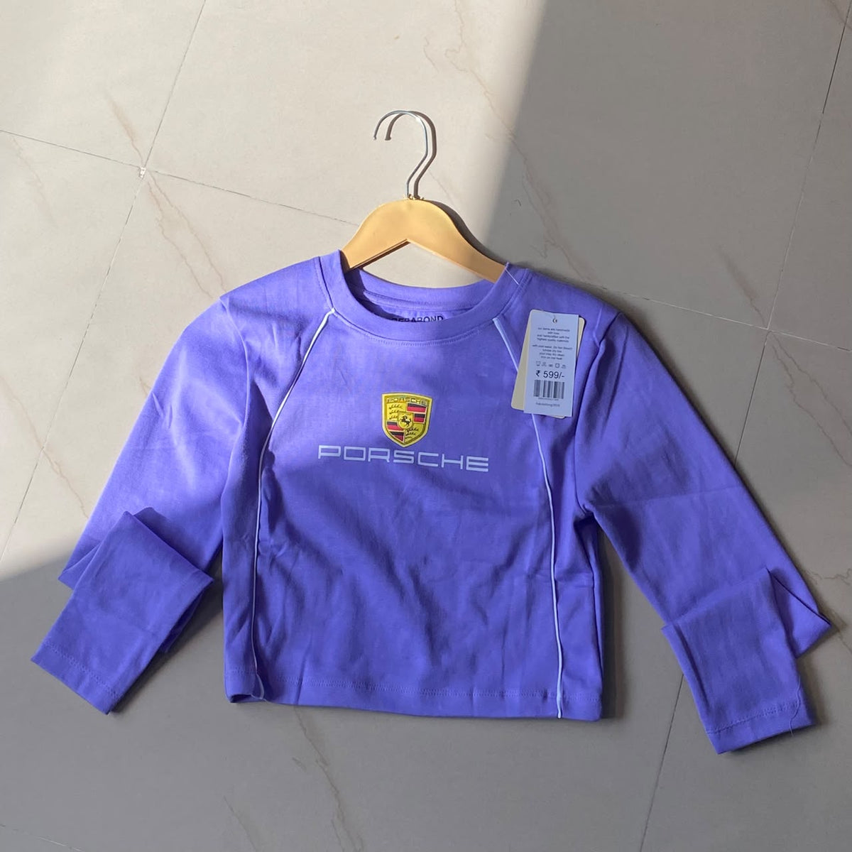 Racing Lavender Women's Baby Tee (Fits XS, S & M)