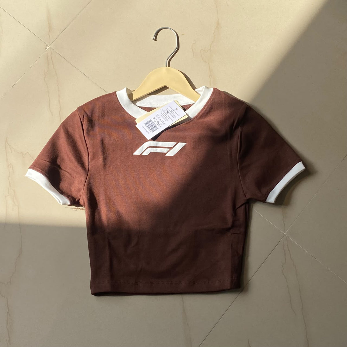 FBrown Women's Baby Tee (Fits XS, S & M)