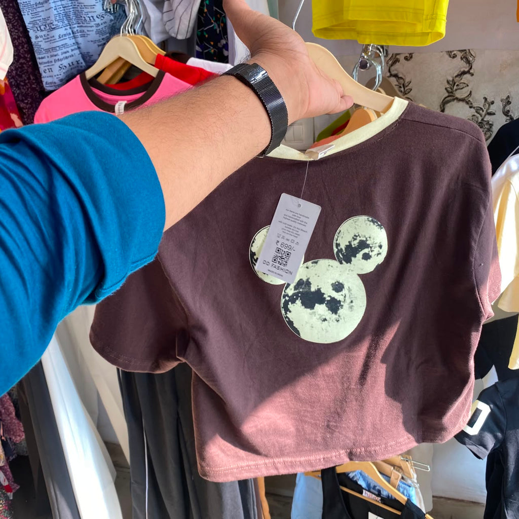 Moon Child Coffee Women's Baby Tee (Fits XS, S & M)