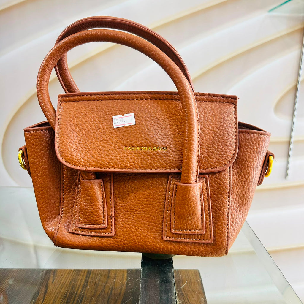 Brown Leather Women's Hand Bag