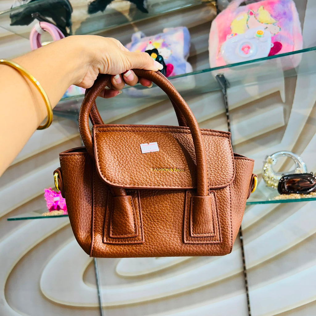 Brown Leather Women's Hand Bag