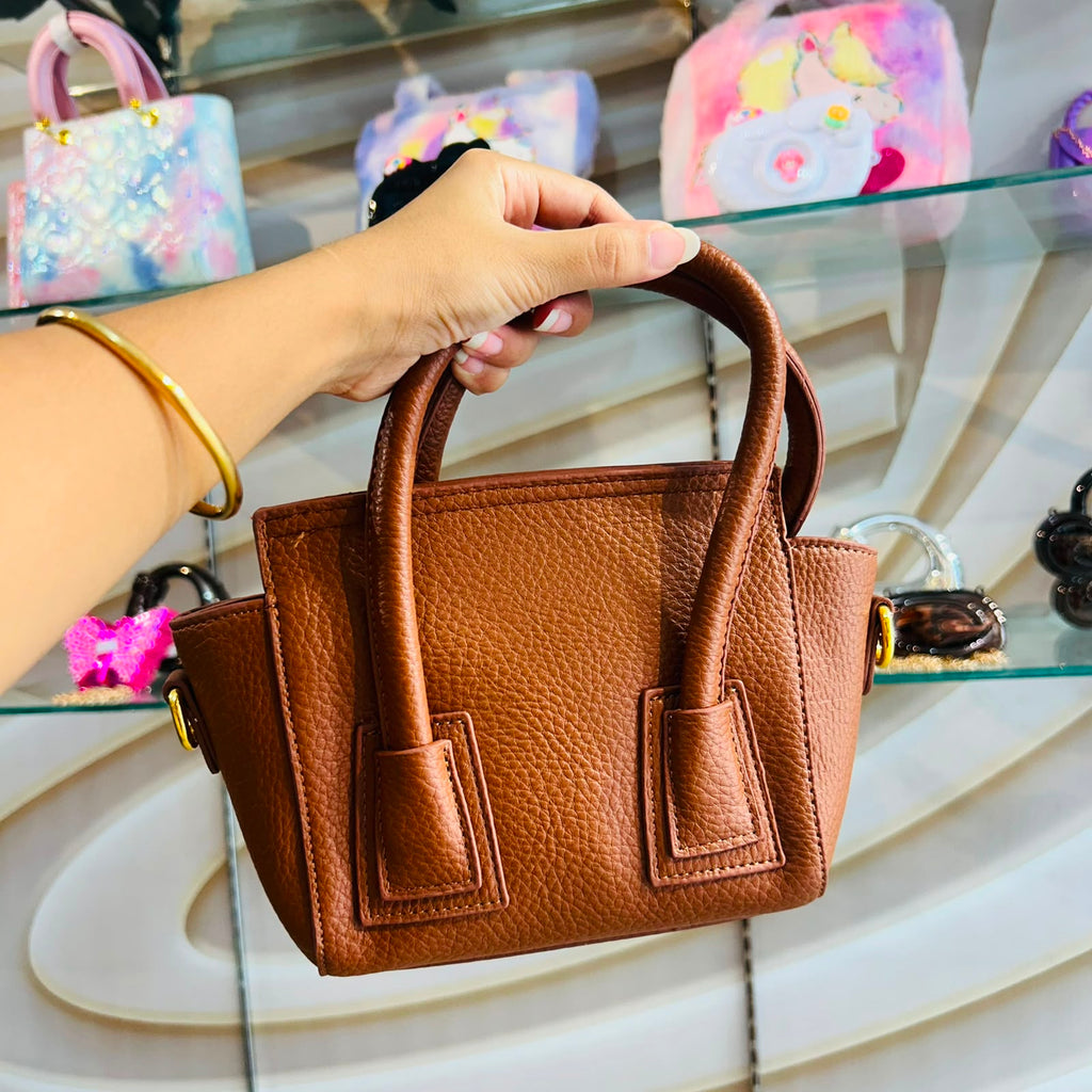 Brown Leather Women's Hand Bag